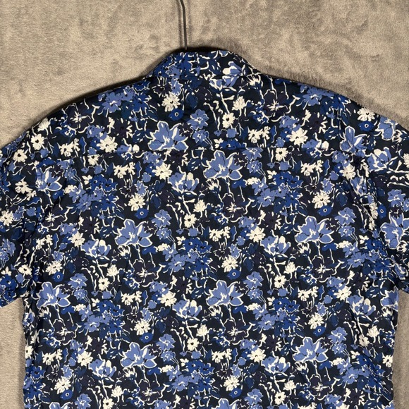 Norse Projects Carsten Liberty Print Button Down Shirt Men's XL Short Sleeve - Picture 11 of 14